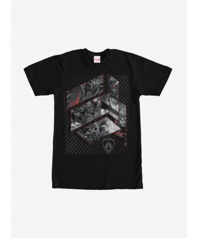 Marvel Guardians of the Galaxy Grayscale T-Shirt $8.60 T-Shirts