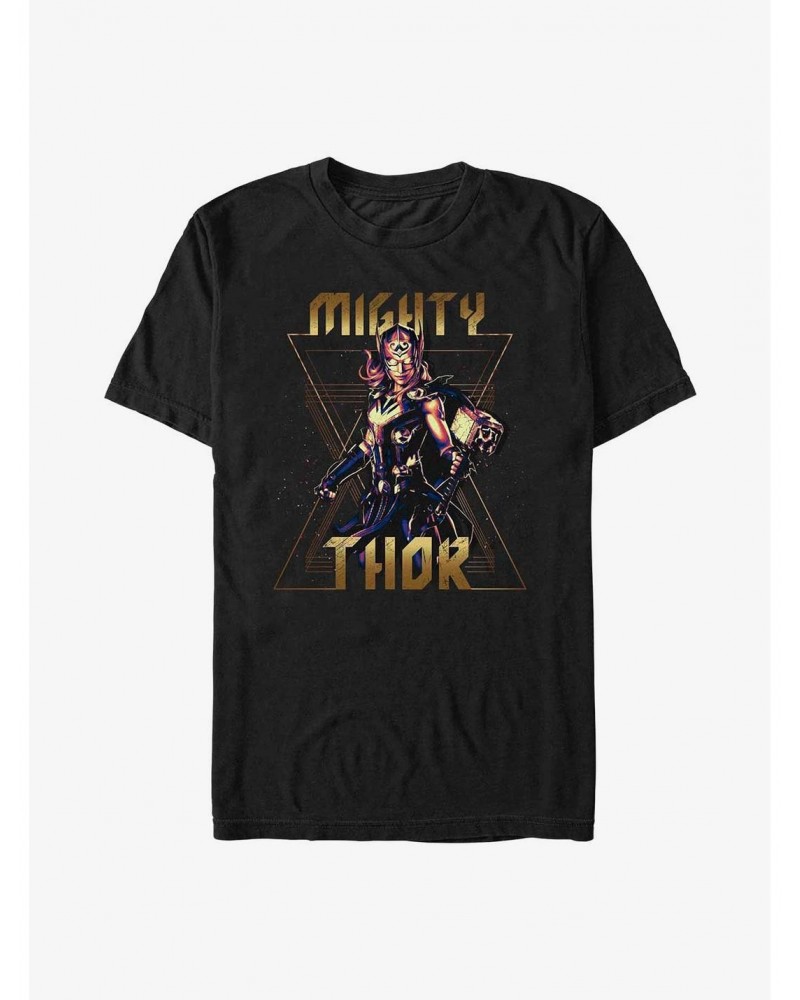 Marvel Thor: Love and Thunder Metal Mighty Thor T-Shirt $7.17 T-Shirts