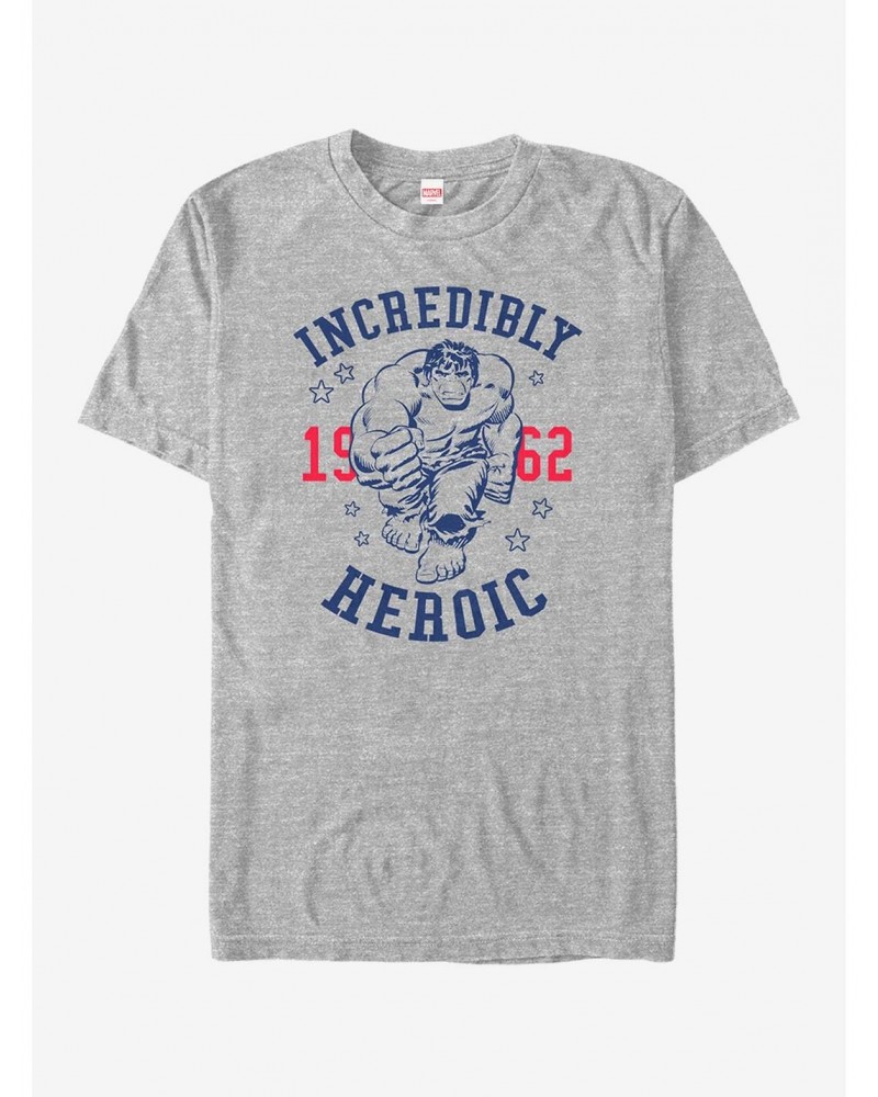 Marvel 4th of July Hulk Incredibly Heroic 1962 T-Shirt $11.95 T-Shirts