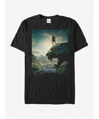 Marvel Black Panther 2018 Epic View T-Shirt $11.71 T-Shirts