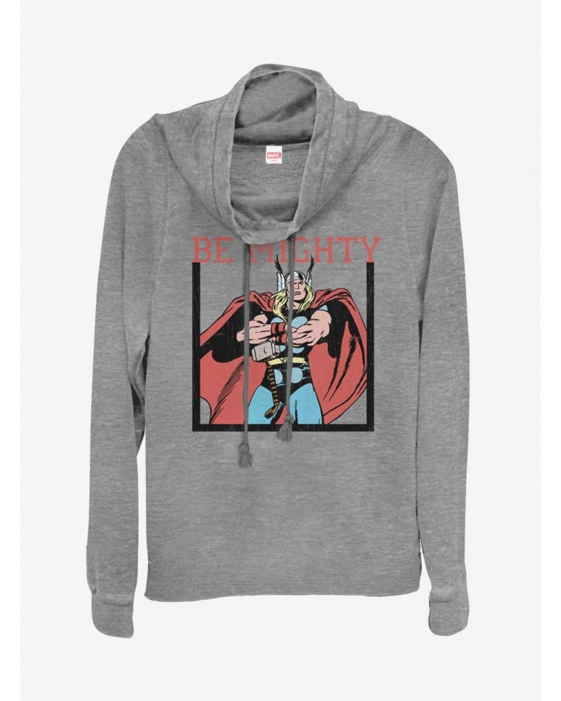 Marvel Thor Be Mighty Cowlneck Long-Sleeve Girls Top $22.45 Tops