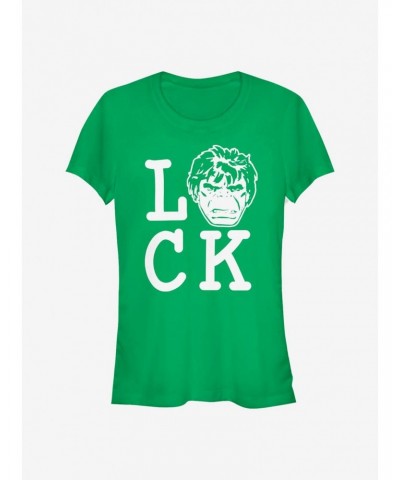 Marvel The Hulk Luck Girls T-Shirt $11.95 T-Shirts