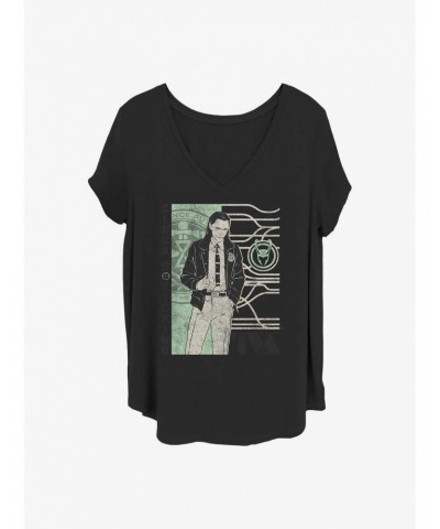 Marvel Loki Clocks Ticking Girls T-Shirt Plus Size $13.29 T-Shirts