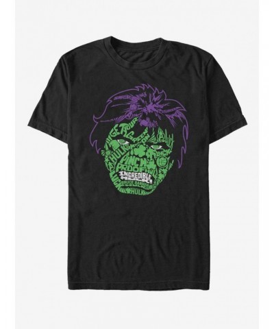 Marvel Hulk Luck Icons Face T-Shirt $11.23 T-Shirts