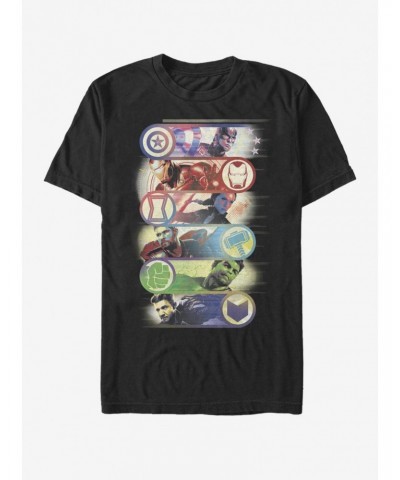 Marvel Avengers: Endgame Avengers Group Badge T-Shirt $10.28 T-Shirts