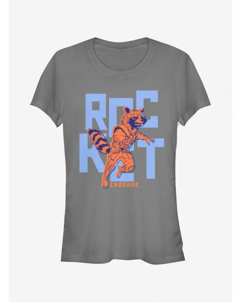 Marvel Guardians Of The Galaxy Text Pop Rocket Girls T-Shirt $11.45 T-Shirts