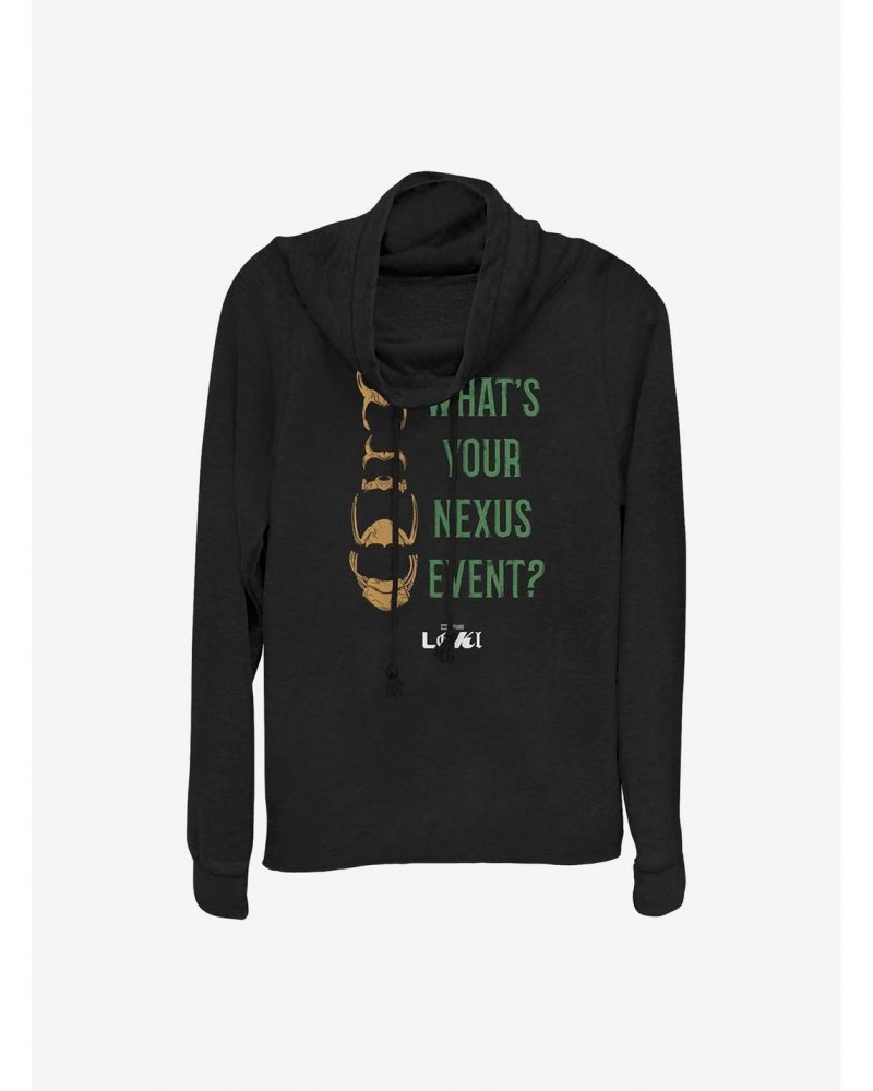 Marvel Loki What's Your Nexus Event? Cowlneck Long-Sleeve Girls Top $13.47 Tops