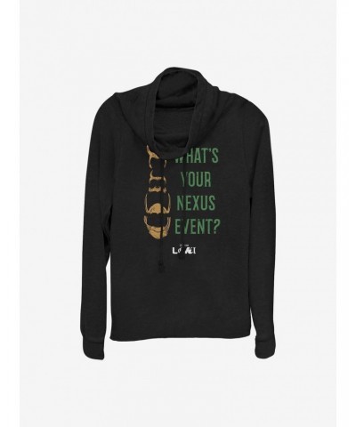 Marvel Loki What's Your Nexus Event? Cowlneck Long-Sleeve Girls Top $13.47 Tops