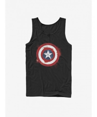 Marvel Captain America Spray Logo Tank $9.96 Tanks