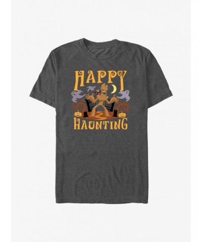 Marvel Guardians Of The Galaxy Groot & Rocket Happy Haunting T-Shirt $7.89 T-Shirts