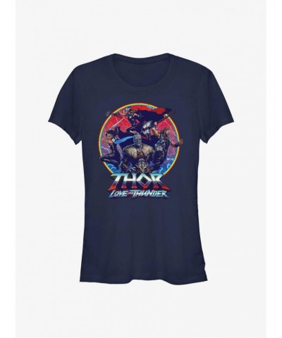 Marvel Thor: Love and Thunder Group Emblem Girls T-Shirt $8.47 T-Shirts