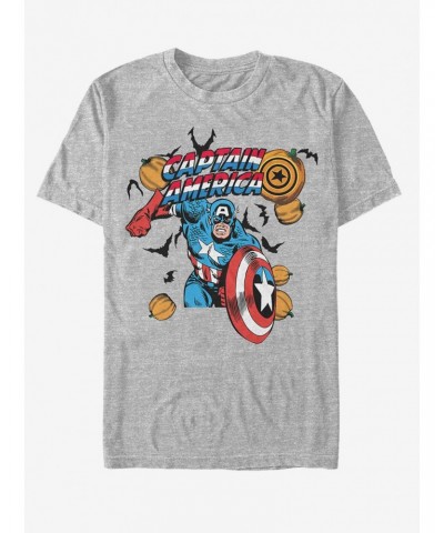 Marvel Halloween Spooky Captain America T-Shirt $8.84 T-Shirts