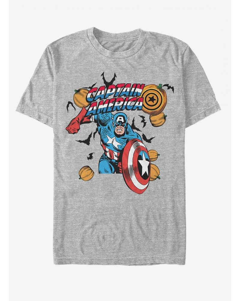 Marvel Halloween Spooky Captain America T-Shirt $8.84 T-Shirts