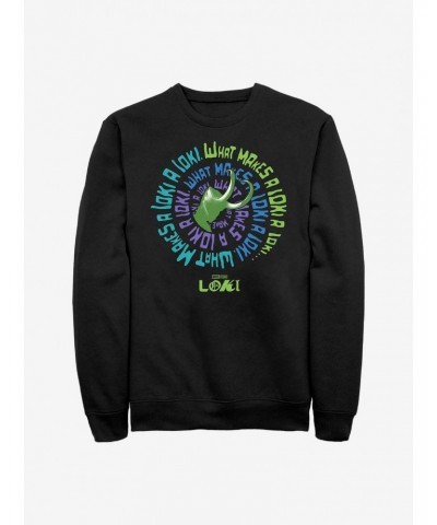 Marvel Loki What Makes A Loki Crew Sweatshirt $12.55 Sweatshirts