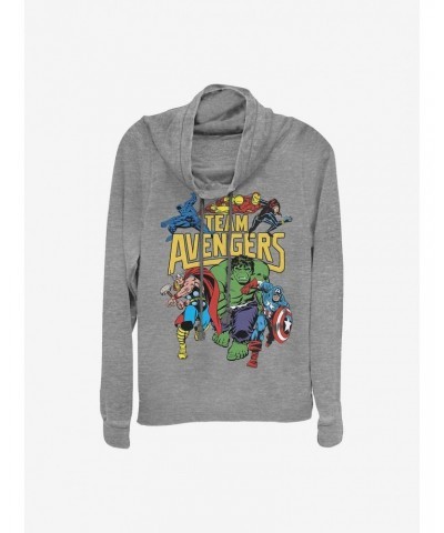 Marvel Avengers Assemble Cowlneck Long-Sleeve Girls Top $13.47 Tops