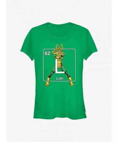 Marvel Loki Periodic Loki Girls T-Shirt $11.95 T-Shirts