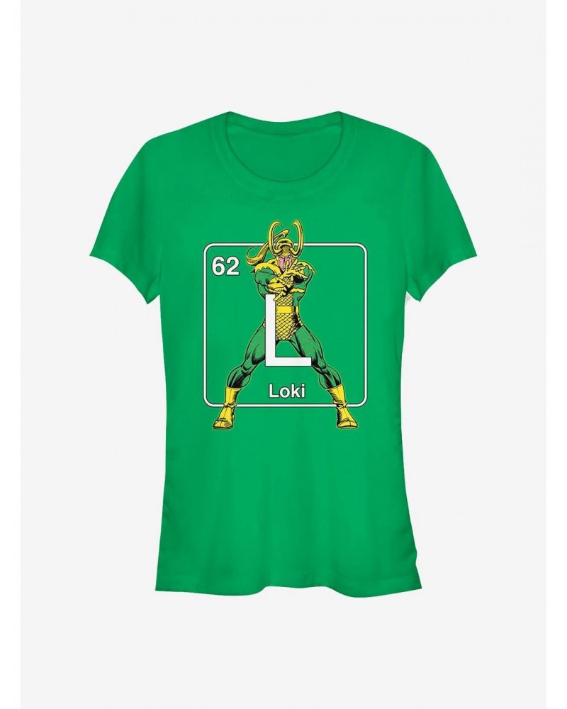 Marvel Loki Periodic Loki Girls T-Shirt $11.95 T-Shirts