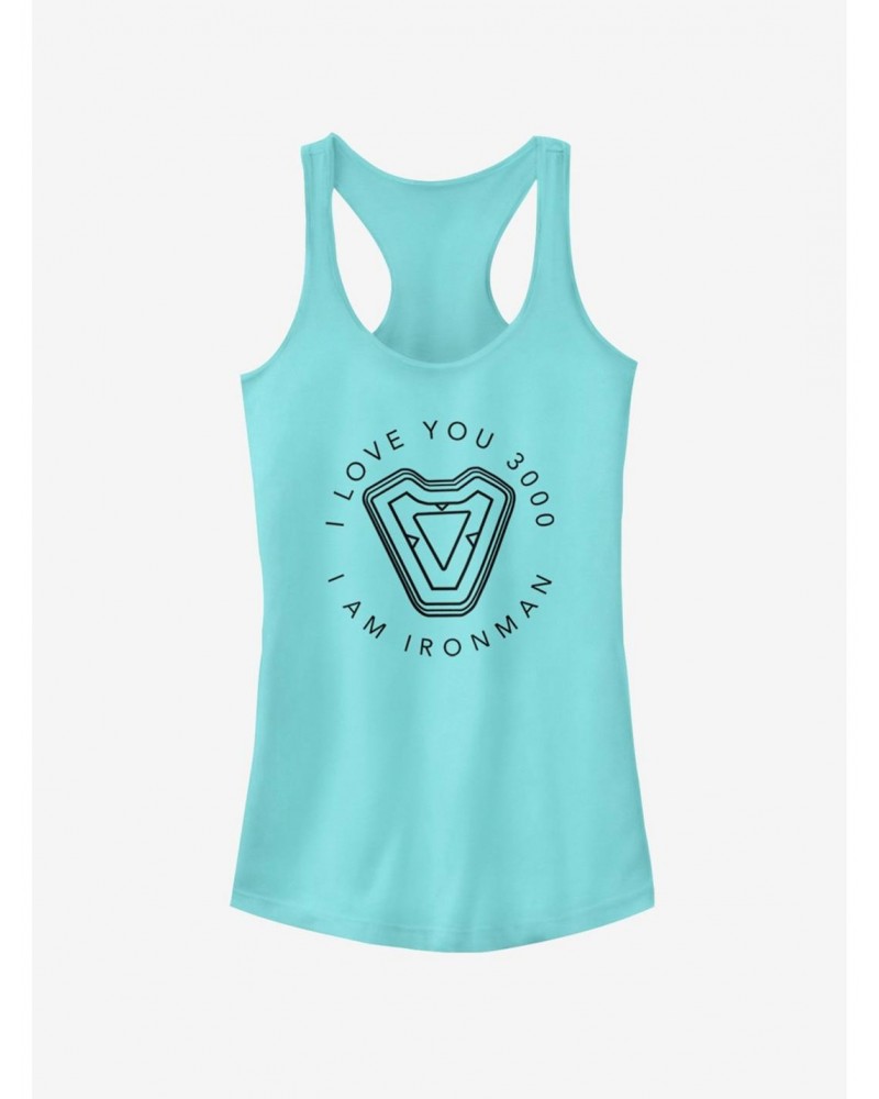 Marvel Avengers: Endgame Iron Man's Heart Girls Tank $11.21 Tanks