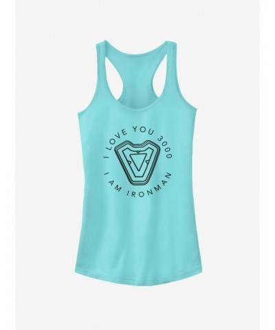 Marvel Avengers: Endgame Iron Man's Heart Girls Tank $11.21 Tanks