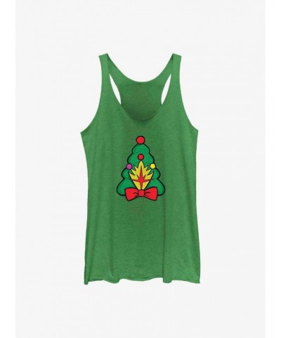 Marvel Guardians of the Galaxy Holiday Special Christmas Tree Badge Girls Tank $12.17 Tanks