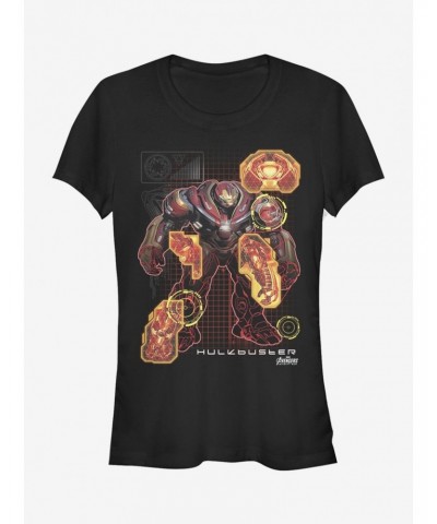 Marvel Avengers: Infinity War Hulkbuster Schematic Girls T-Shirt $10.71 T-Shirts