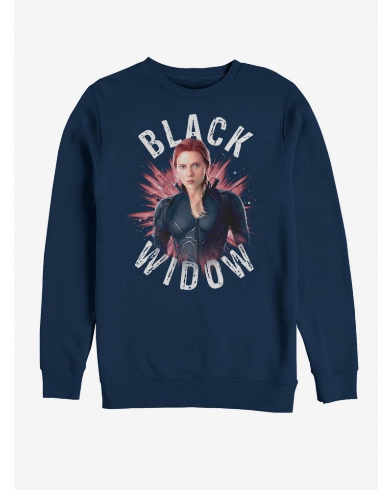 Marvel Avengers: Endgame Black Widow Burst Sweatshirt $16.97 Sweatshirts
