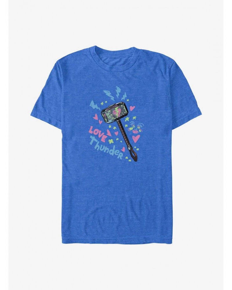 Marvel Thor: Love and Thunder Graffiti Hammer T-Shirt $9.08 T-Shirts