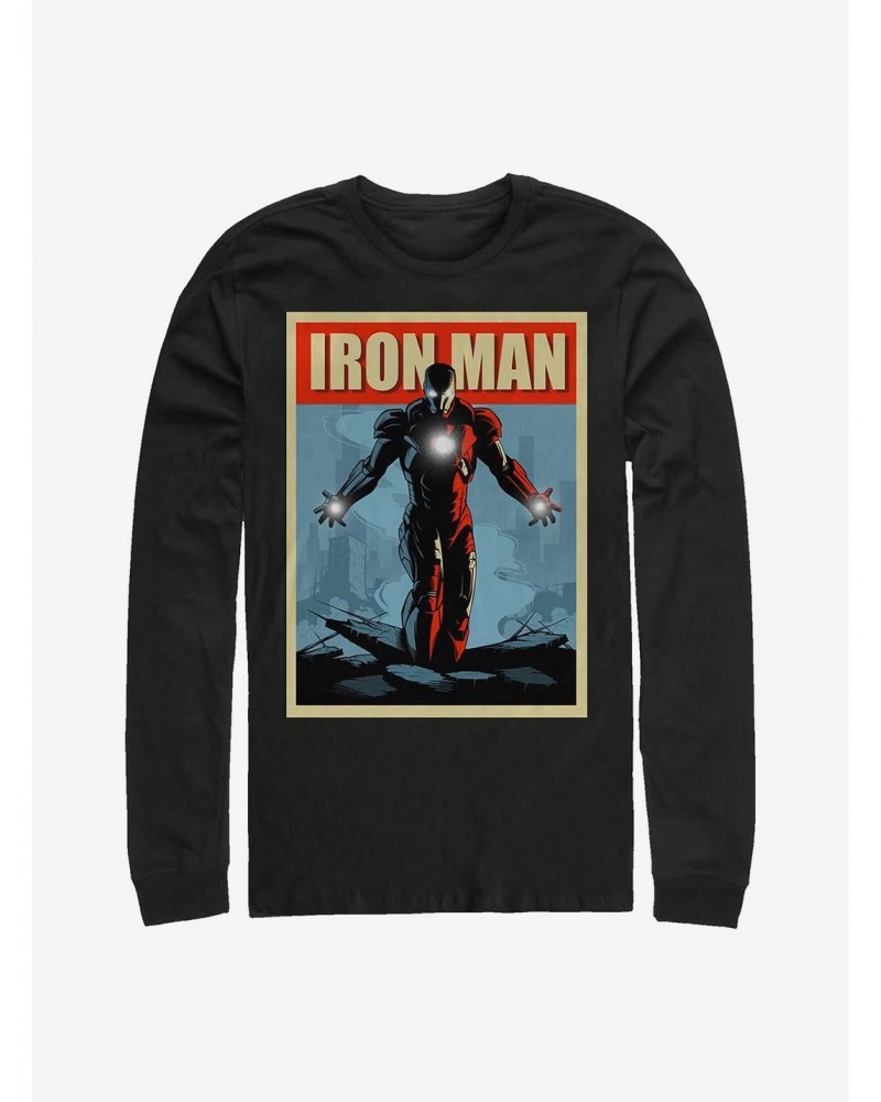 Marvel Iron Man Unstoppable Long-Sleeve T-Shirt $10.53 T-Shirts