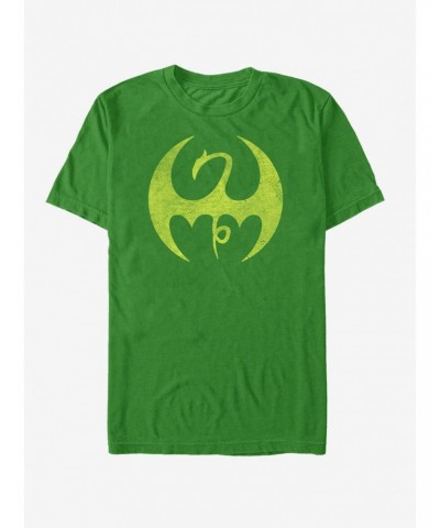 Marvel Iron Fist Distressed Dragon Logo T-Shirt $10.99 T-Shirts