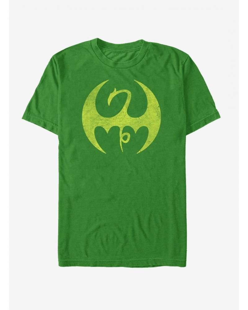 Marvel Iron Fist Distressed Dragon Logo T-Shirt $10.99 T-Shirts