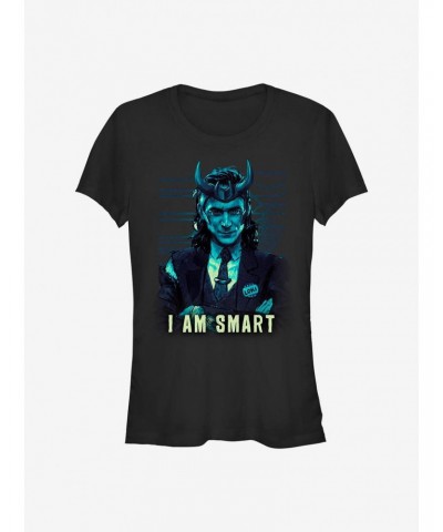 Marvel Loki I Am Smart Girls T-Shirt $9.21 T-Shirts
