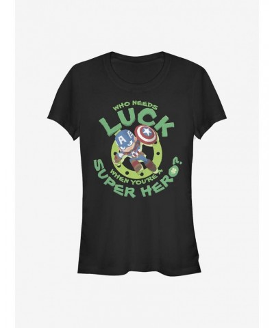 Marvel Captain America Super America Luck Girls T-Shirt $11.70 T-Shirts