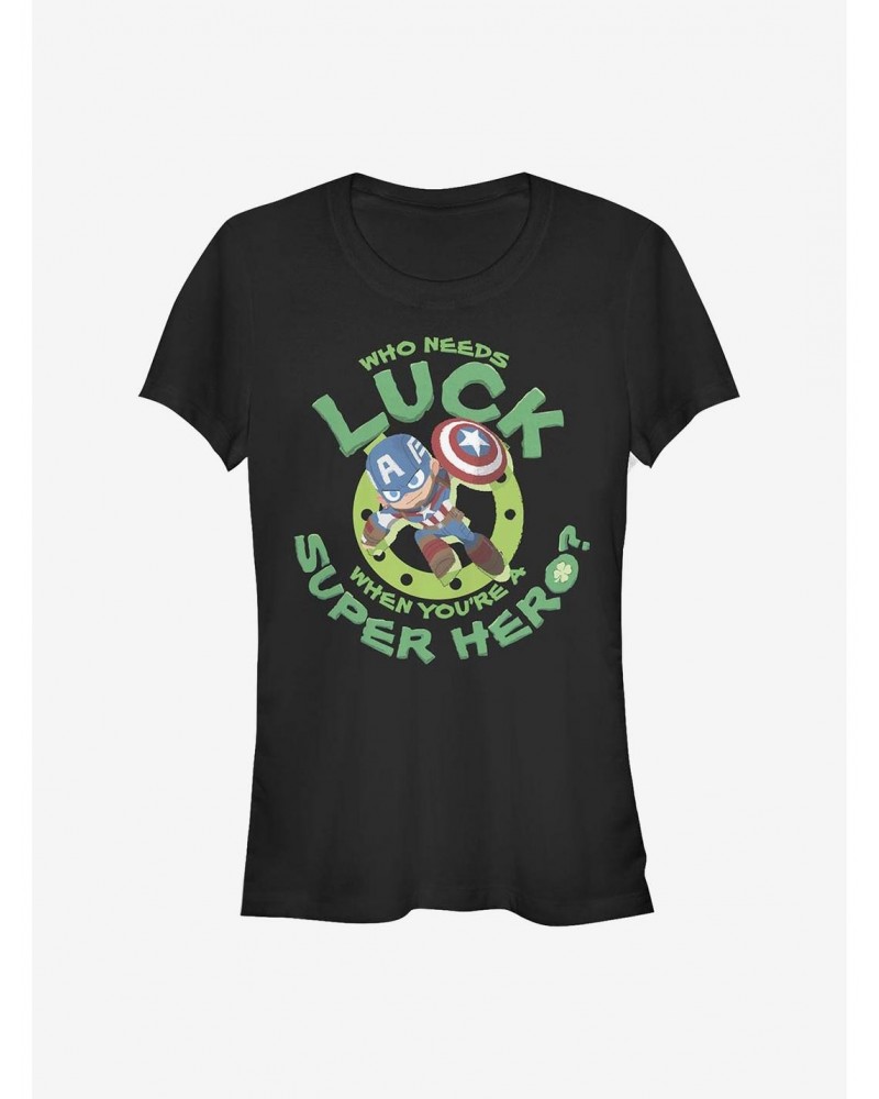 Marvel Captain America Super America Luck Girls T-Shirt $11.70 T-Shirts