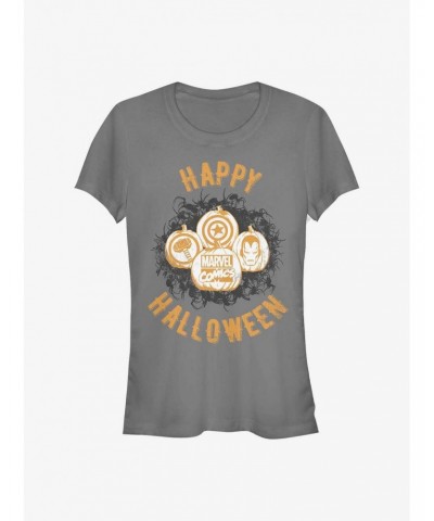 Marvel Avengers Marvel Pumpkins Girls T-Shirt $9.21 T-Shirts