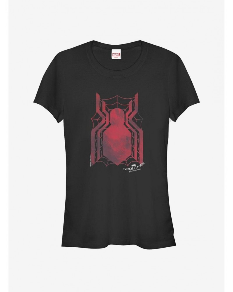 Marvel Spider-Man Homecoming Logo Web Girls T-Shirt $9.21 T-Shirts