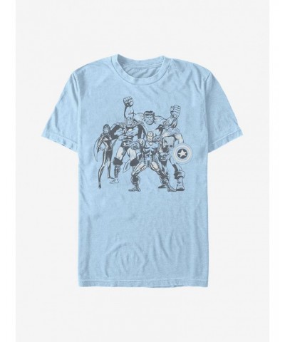 Marvel Avengers Retro Group T-Shirt $9.80 T-Shirts