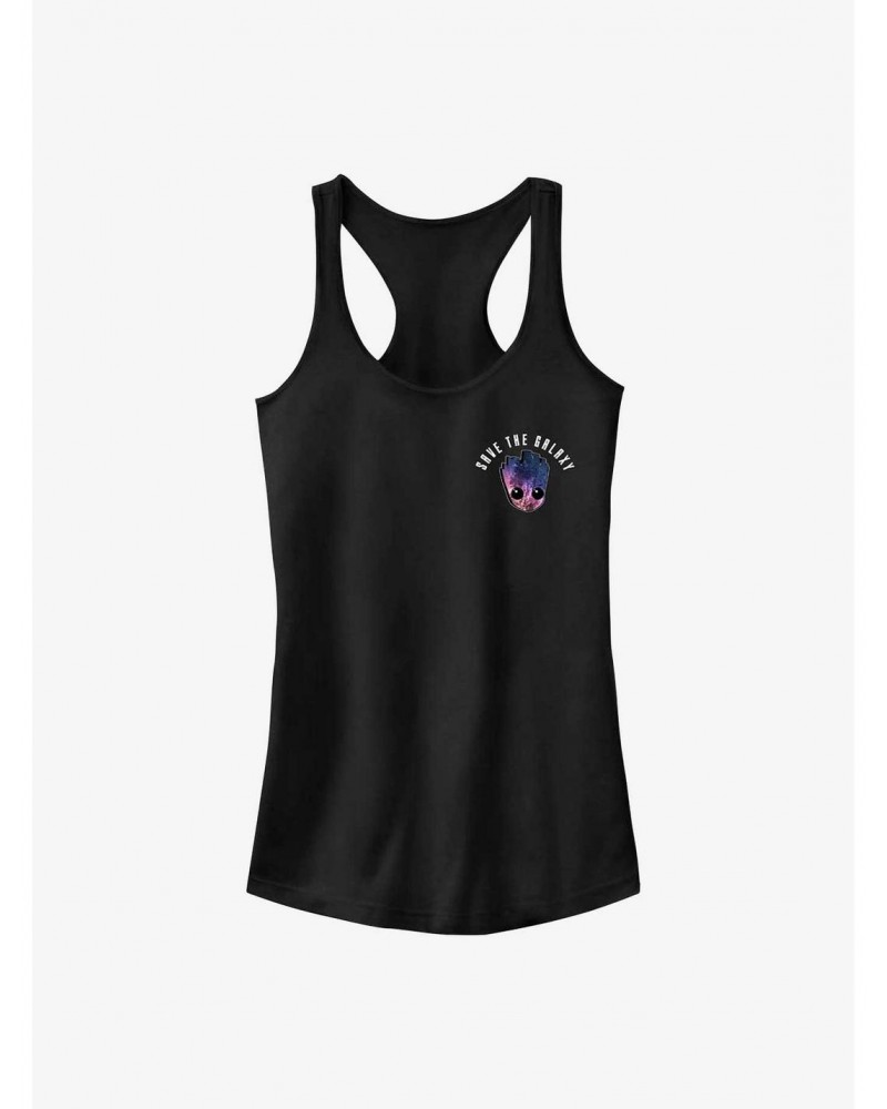 Marvel Guardians of the Galaxy Earth Day Groot Galaxy Girls Tank $8.22 Tanks