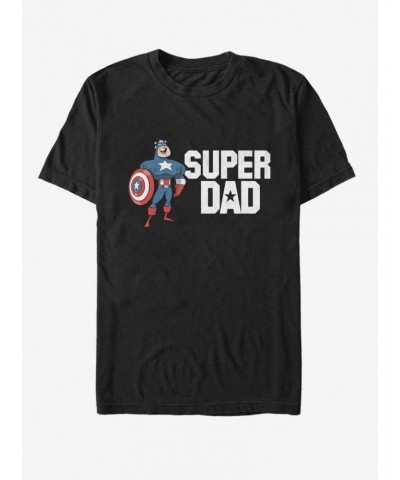 Marvel Captain America Super Dad T-Shirt $11.71 T-Shirts