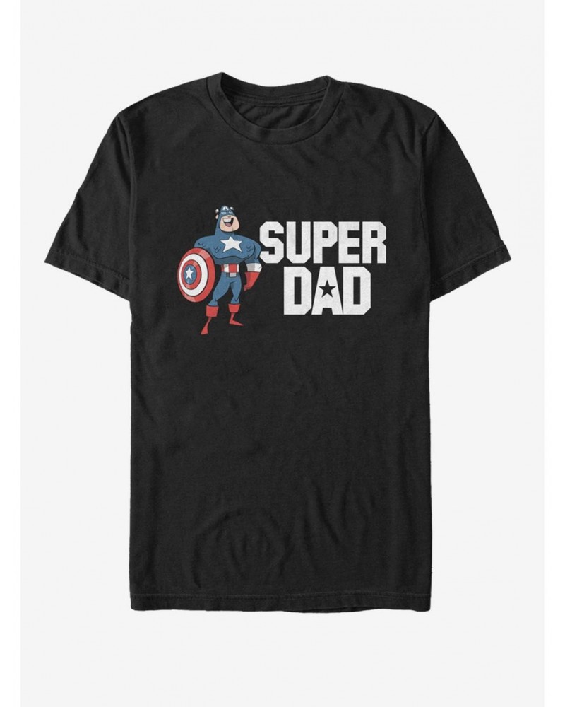 Marvel Captain America Super Dad T-Shirt $11.71 T-Shirts