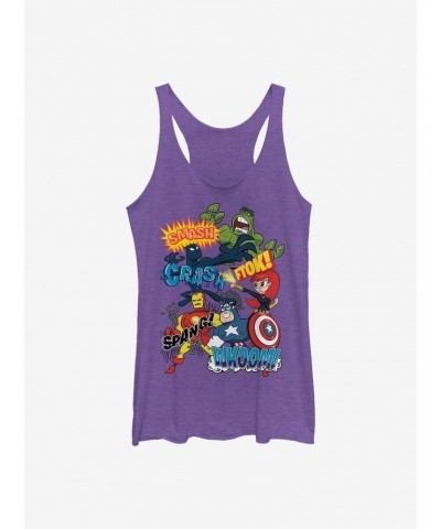 Marvel Avengers Sound Effects Retro Girls Tank $10.36 Tanks