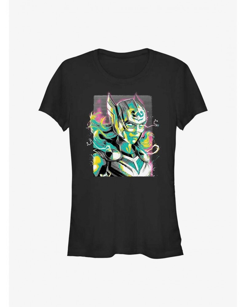 Marvel Thor: Love and Thunder Female Thor Pastel Girls T-Shirt $10.46 T-Shirts