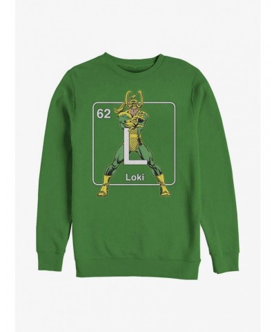 Marvel Loki Periodic Element Sweatshirt $12.92 Sweatshirts