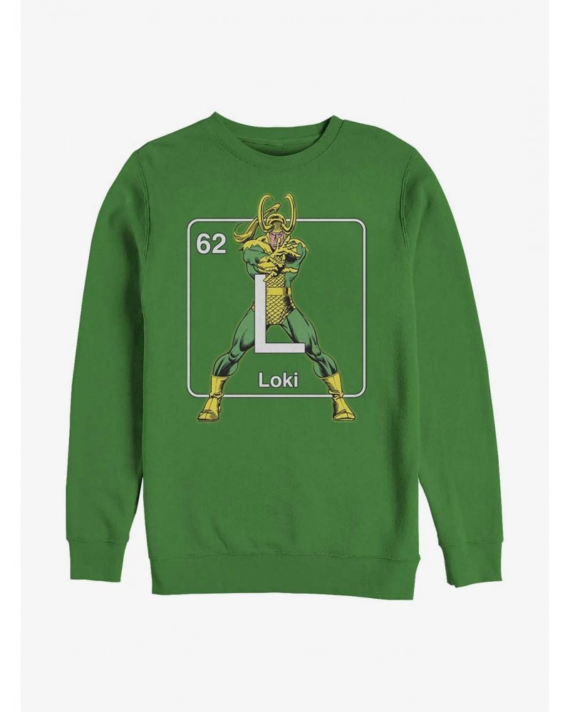 Marvel Loki Periodic Element Sweatshirt $12.92 Sweatshirts