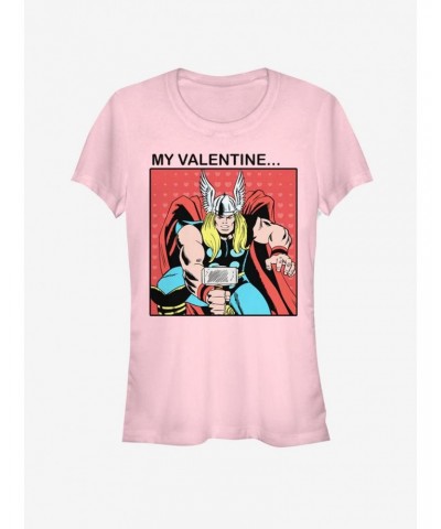 Marvel Thor My Valentine Girls T-Shirt $11.45 T-Shirts