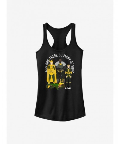 Marvel Loki Why Are There So Many Of You? Girls Tank $11.21 Tanks