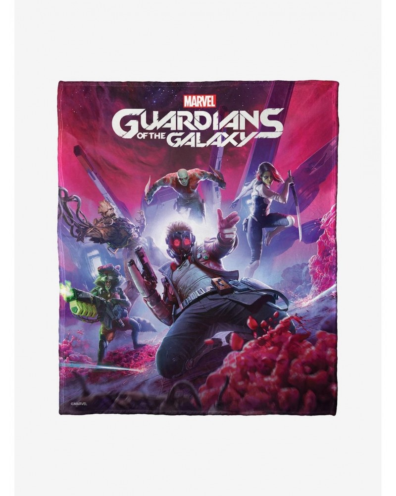 Marvel Guardians Of The Galaxy Guardian Gamers Throw Blanket $25.16 Blankets