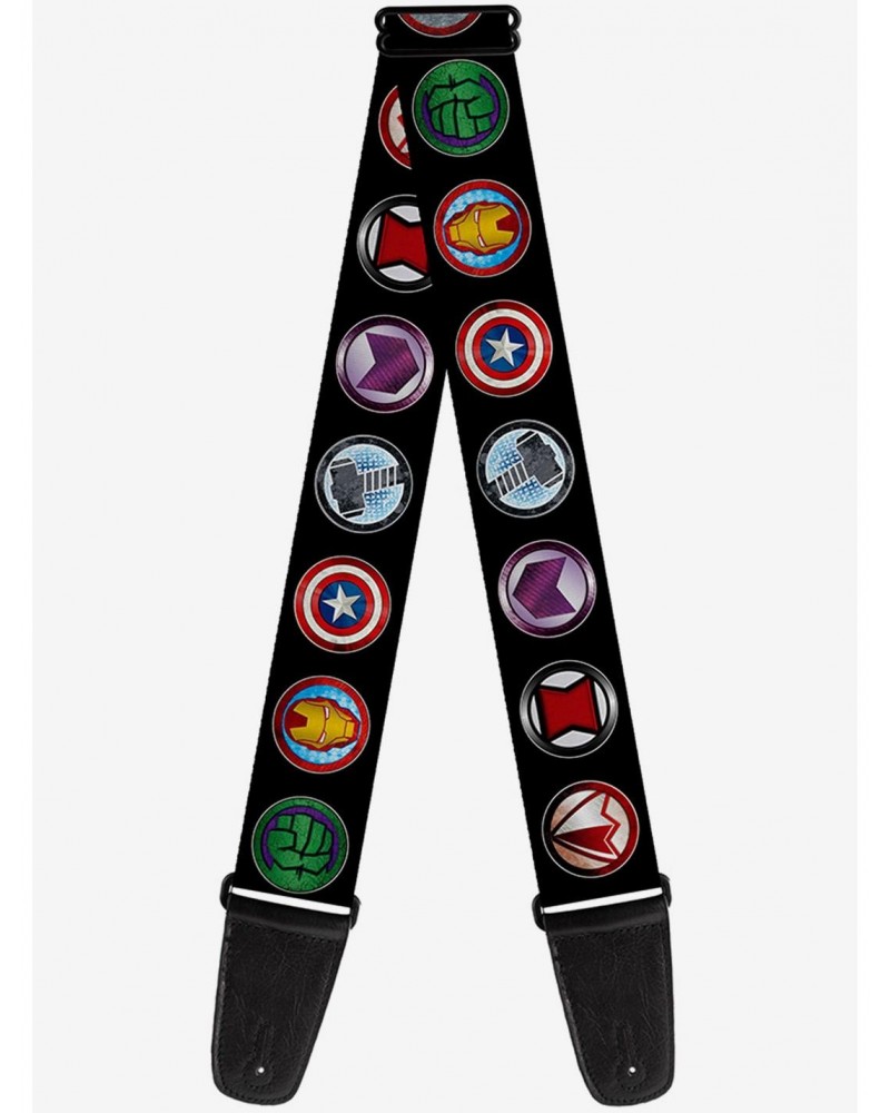 Marvel Avengers Icons Multicolor Guitar Strap $10.21 Guitar Straps