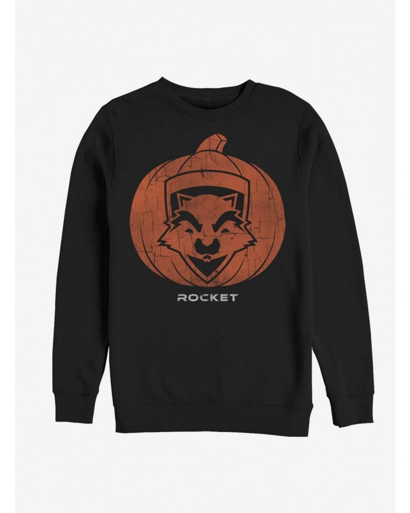 Marvel Guardians Of The Galaxy Rocket Pumpkin Sweatshirt $14.02 Sweatshirts