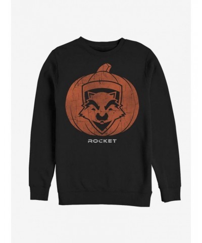 Marvel Guardians Of The Galaxy Rocket Pumpkin Sweatshirt $14.02 Sweatshirts