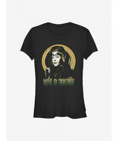 Marvel Loki For Sylvie Love Is Mischief Girls T-Shirt $7.72 T-Shirts